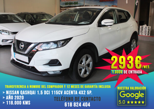 Nissan Qahsqai 1.5 DCI 115cv Acenta 5p. 2020