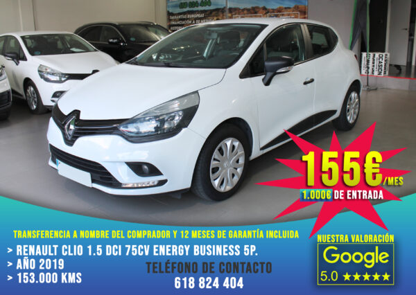 Renault Clio 1.5 DCI 75cv Energy Business 5p. 2019