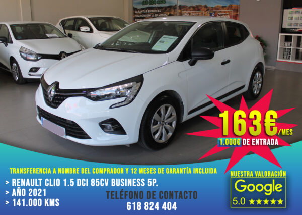 Renault Clio 1.5 DCI 85cv Business 5p. 2021