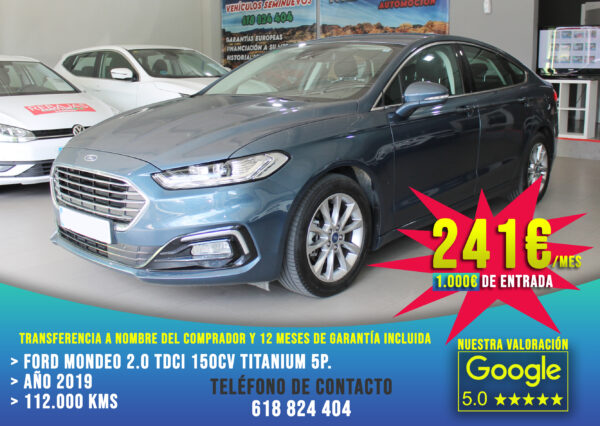 Ford Mondeo 2.0 TDCI 150cv Titanium 5p. 2019