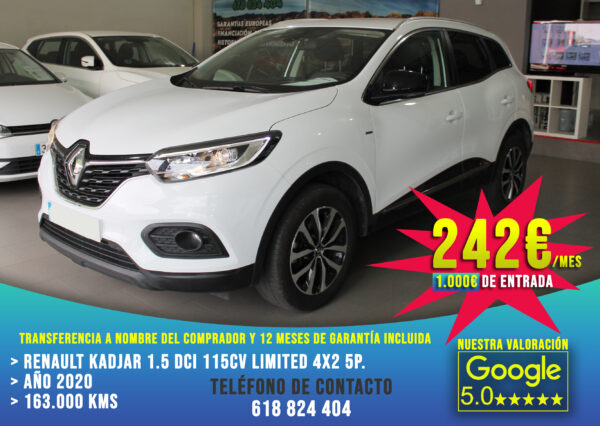 Renault Kadjar 1.5 DCI 115cv Limited 4X2 5p. 2020