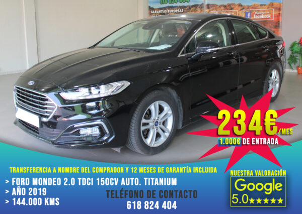Ford Mondeo 2.0 Tdci 150cv Auto. Titanium 2019