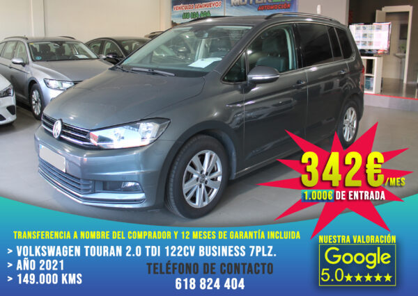 Volkswagen Touran 2.0 TDI 122cv Business 7plazas 5p. 2021