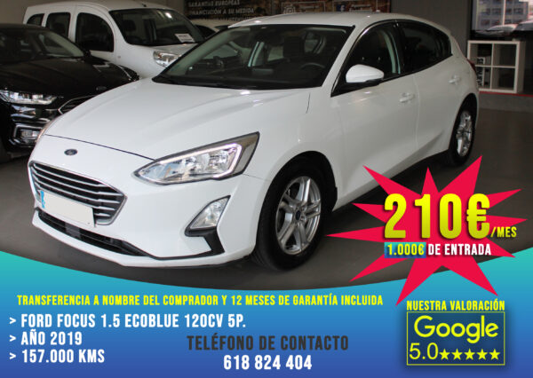 Ford Focus 1.5 Ecoblue 120cv 5p. 2019