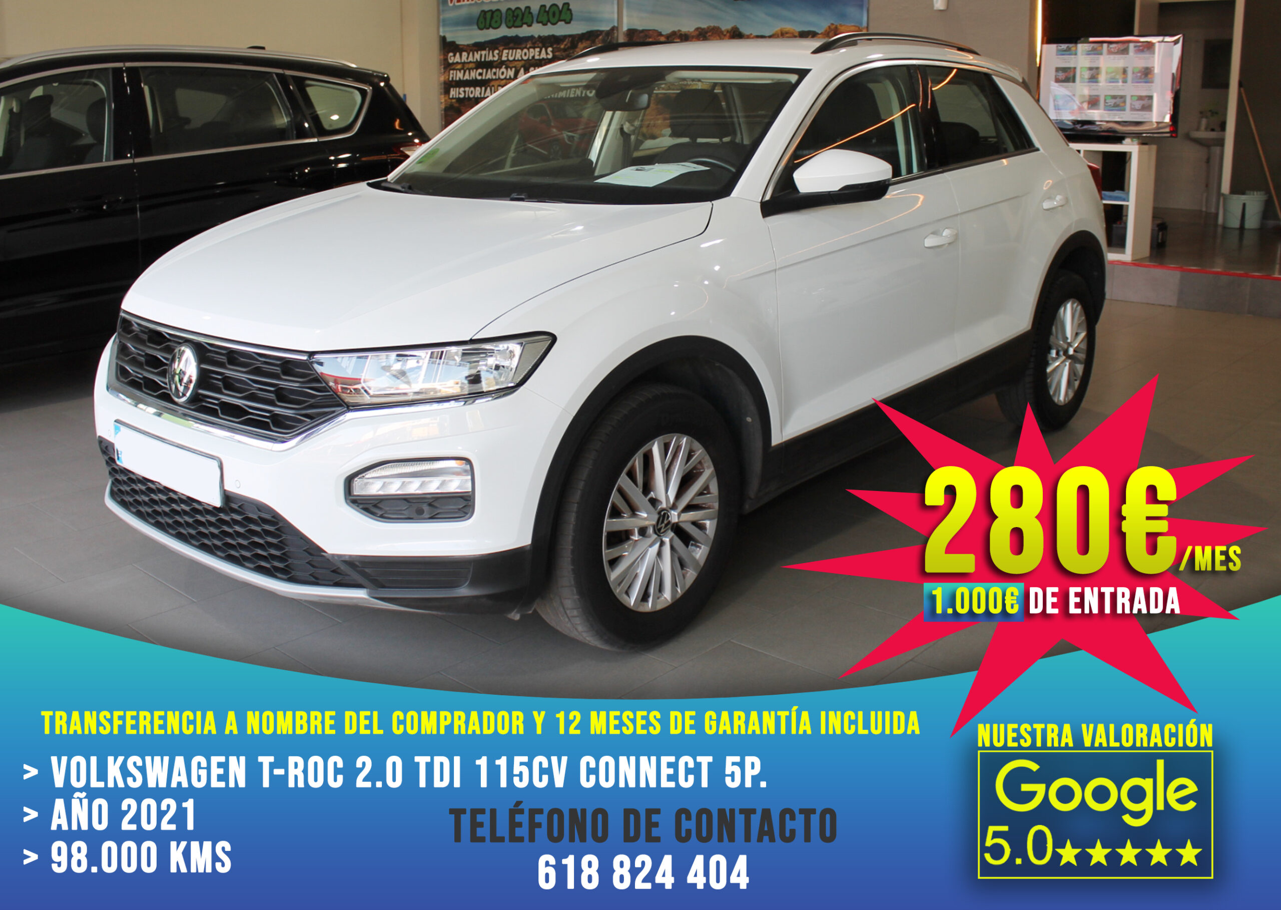 Volkswagen T-Roc 2.0 TDI 115cv Connect 5p. 2021