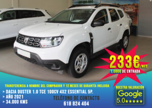 Dacia Duster 1.0 TCE 100cv 4x2 Essential 5p. 2021
