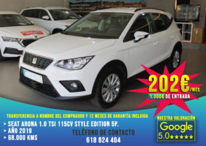 Seat Arona 1.0 TSI 115cv Style Edition 5p. 2019