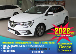 Renault Megane 1.5 DCI 115cv Zen Blue 5p. 2022