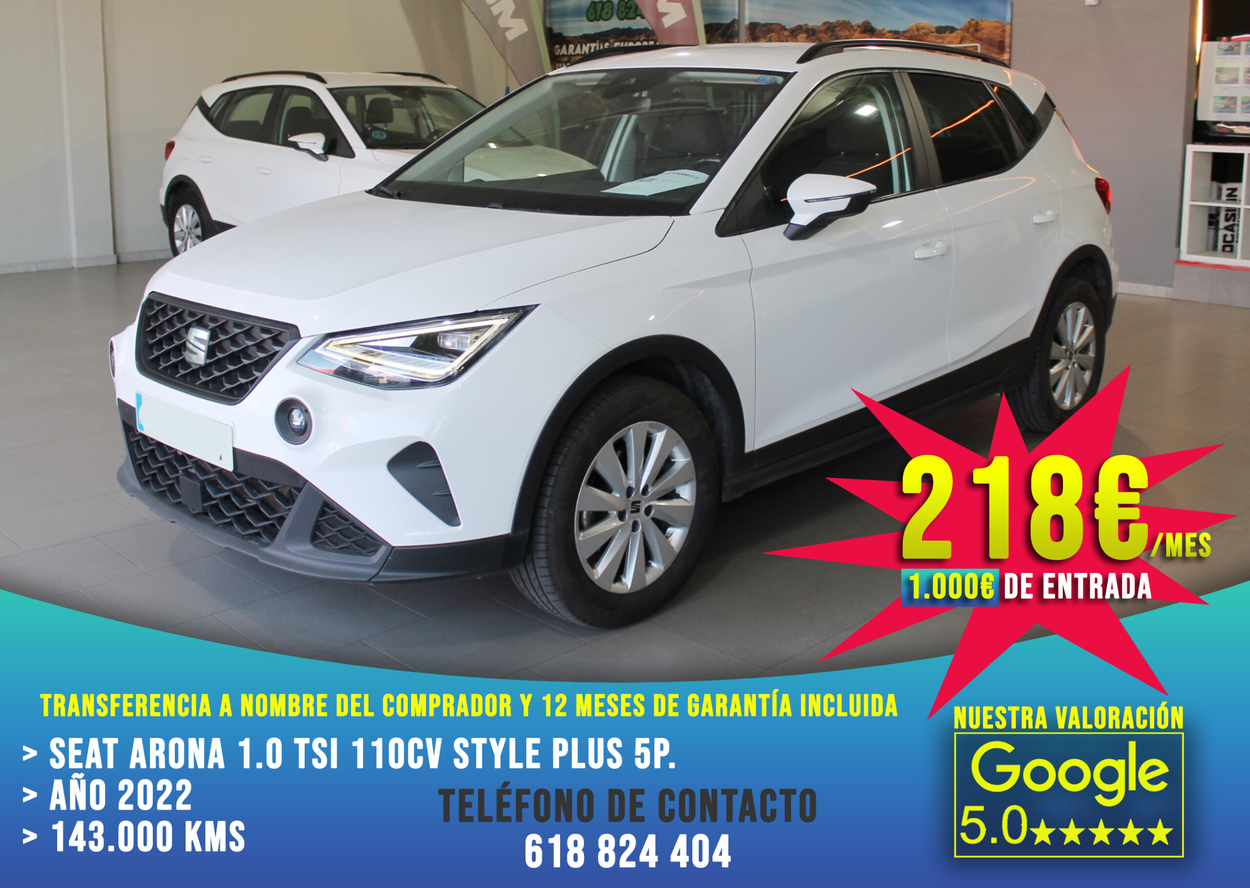 Seat Arona 1.0 TSI 110cv Style Plus 5p. 2022