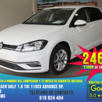 VW Golf 1.6 TDI 115cv Advance 5p. 2018