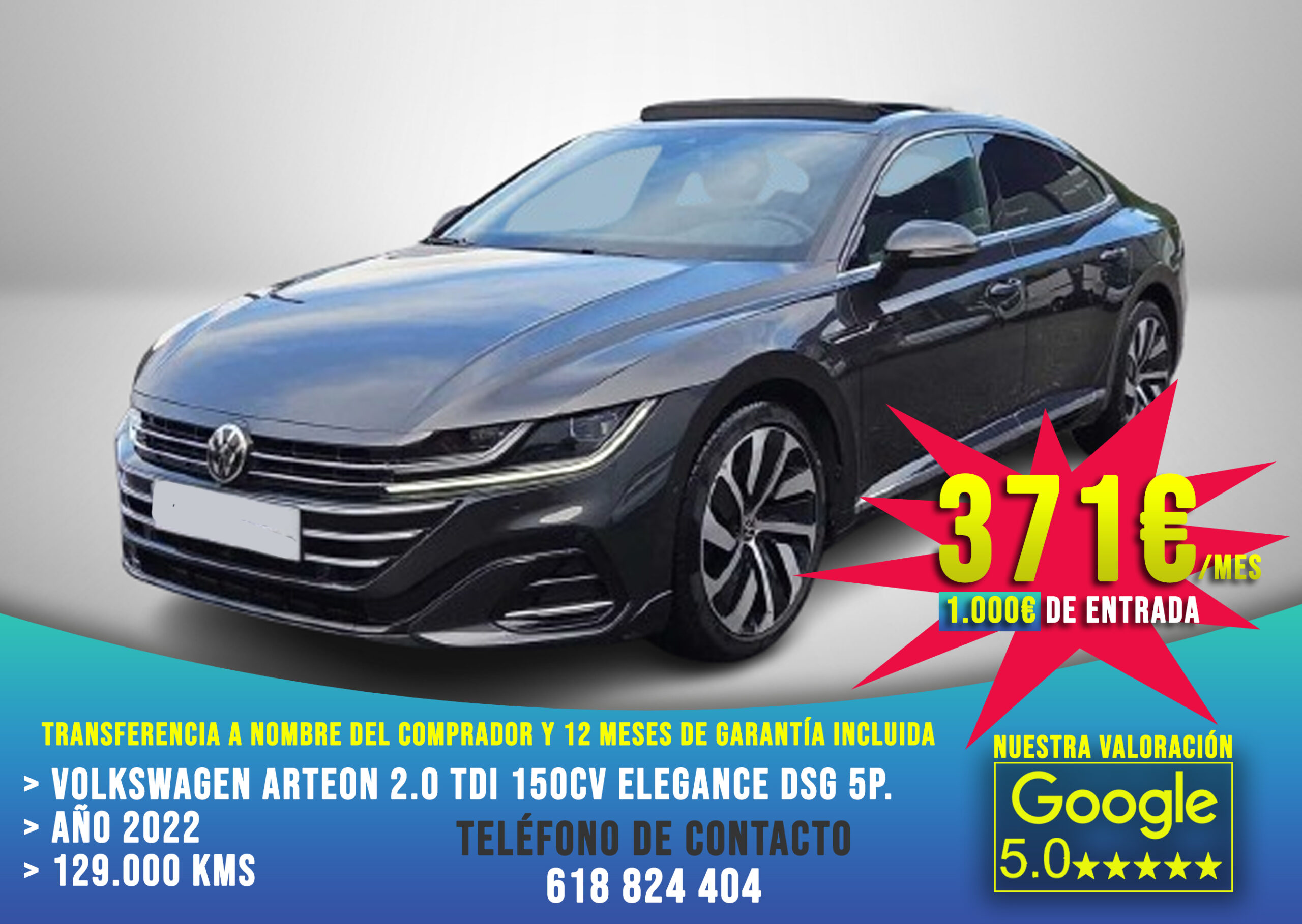 Volkswagen Arteon 2.0 TDI 150cv DSG Elegance 5p. 2022